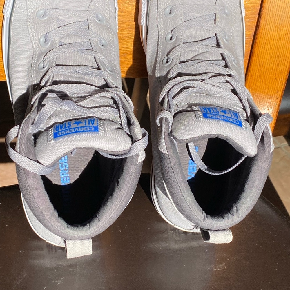 Converse All Star Gray High Tops - image 3